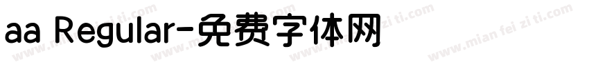 aa Regular字体转换